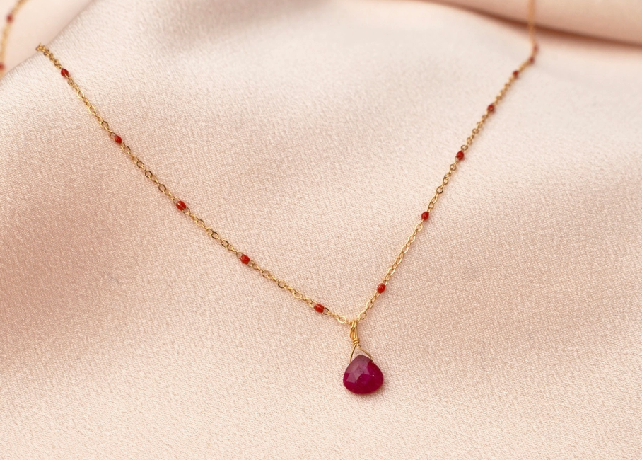 Collier Joie Pierre Rose